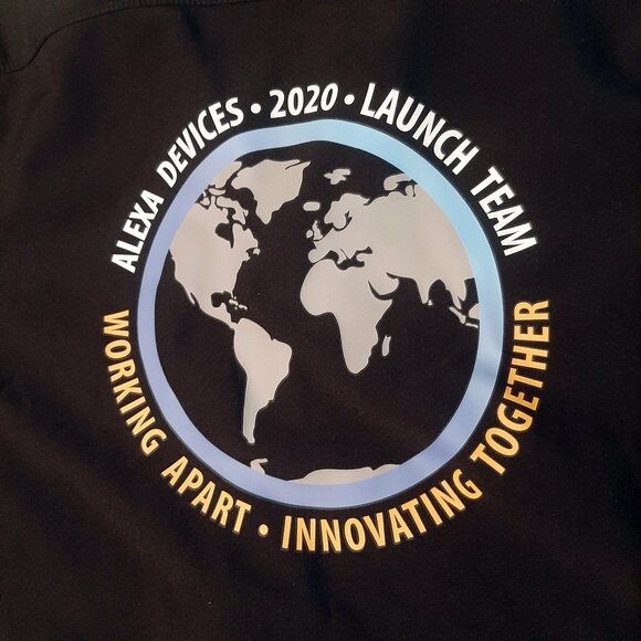 Amazon zip up jacket black Fossa mens size XL 2020 Alexa devices launch team - Picture 5 of 9